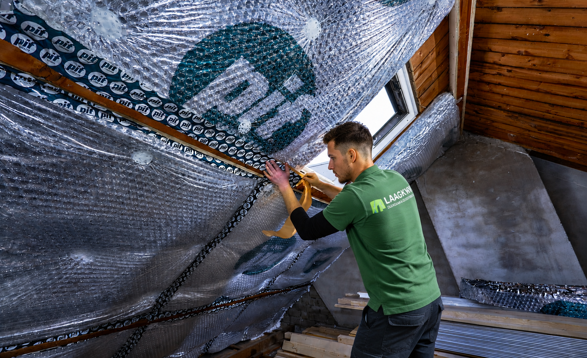 Woningisolatie uitgevoerd door Laagkw