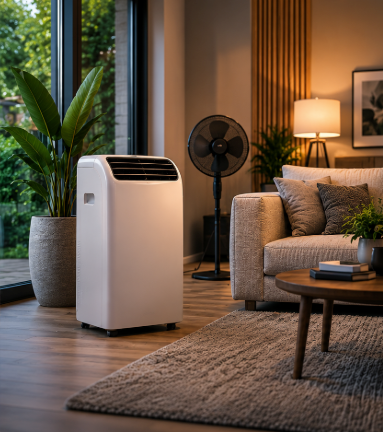 Mobiele airco ventilator en heater